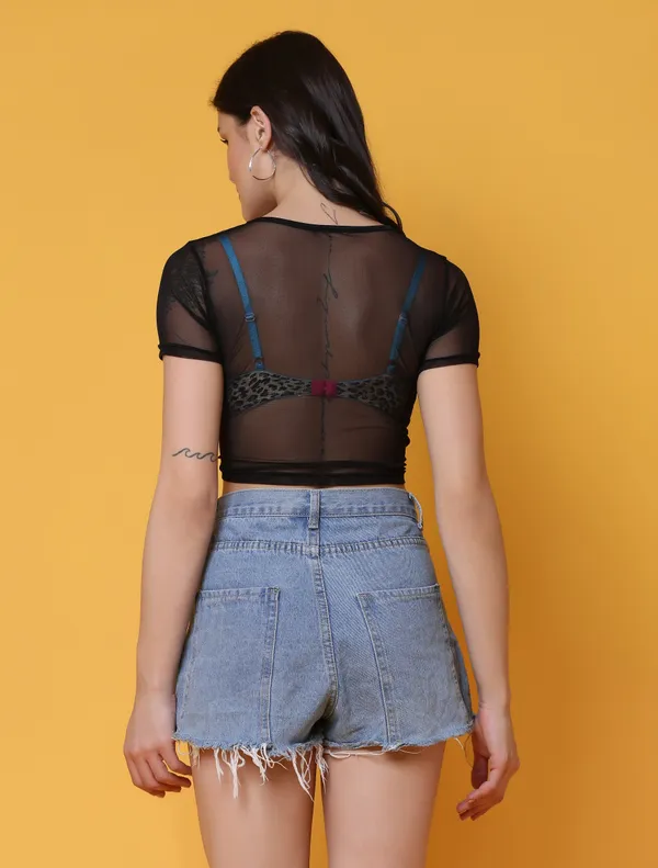Casual_Self_Design_Women_Black_Top