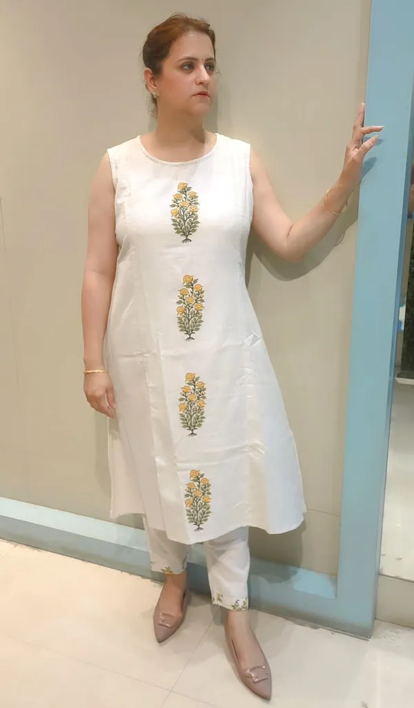 Cream_Cotton_Kurta_Pant_with_Long_Shrug