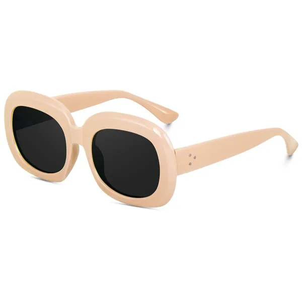Cream_Oversized_Square_UV/UB_Protected_Sunglasses_-_For_Women_(3364CR)
