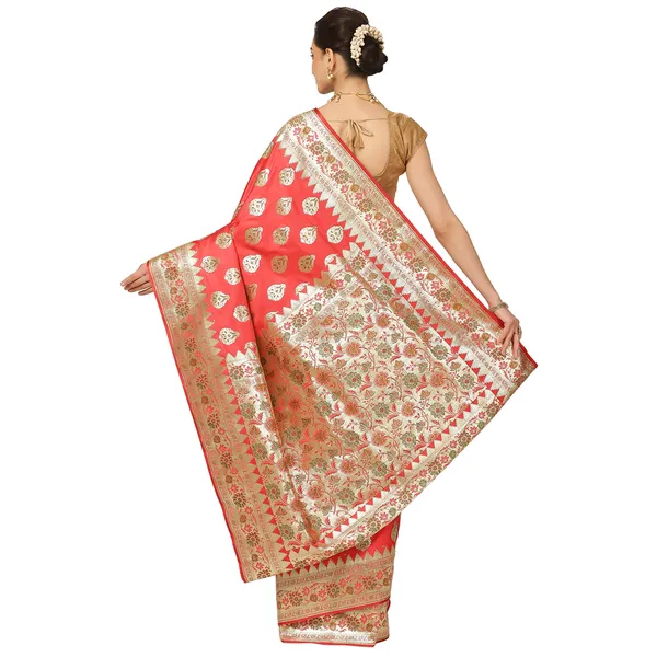 Peach_Katan_Silk_Banarasi_Sarees_For_Women