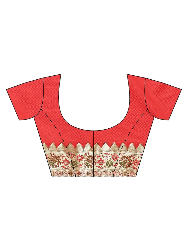 Peach_Katan_Silk_Banarasi_Sarees_For_Women