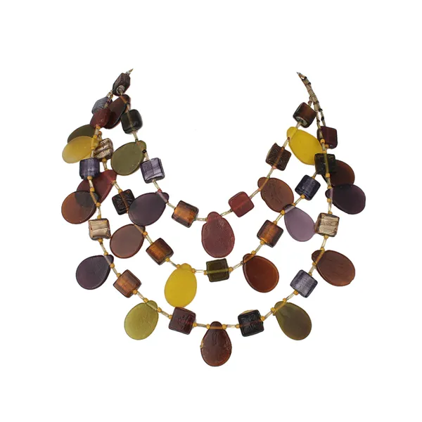 Black_&_Yellow_Shiny__Glass_Beaded_Necklace_For_Women