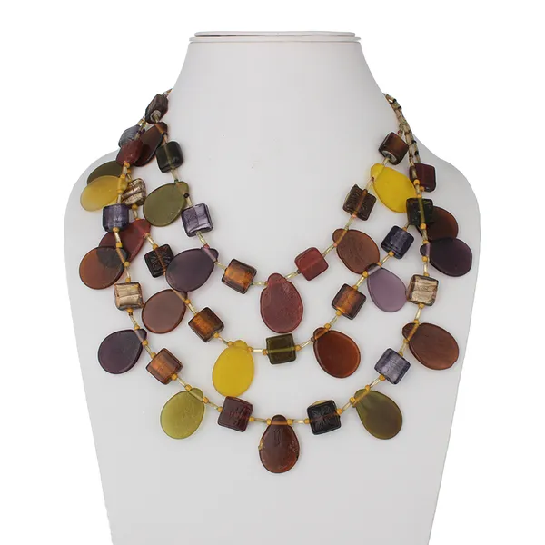 Black_&_Yellow_Shiny__Glass_Beaded_Necklace_For_Women