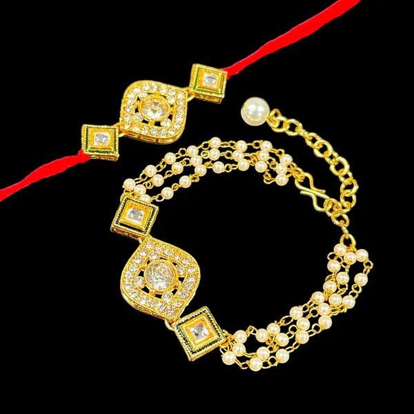 Dhivara_Designer_Bhaiya_Bhabhi_Rakhi_With_Roli_Chawal