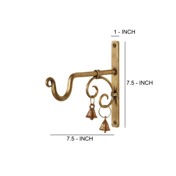 Pack_Of_2_Hand_Forged_Metal_Antique_Golden_Brass_Wall_Bracket_For_Hanging_Each_Size_L7.5_X_W1_X_H7.5_Inches