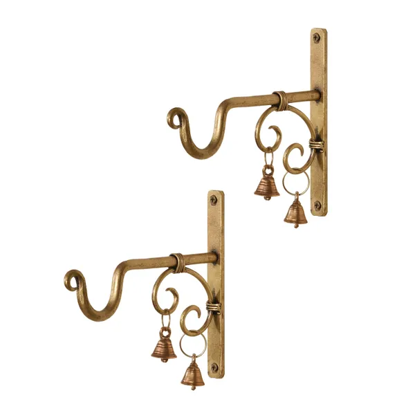 Pack_Of_2_Hand_Forged_Metal_Antique_Golden_Brass_Wall_Bracket_For_Hanging_Each_Size_L7.5_X_W1_X_H7.5_Inches