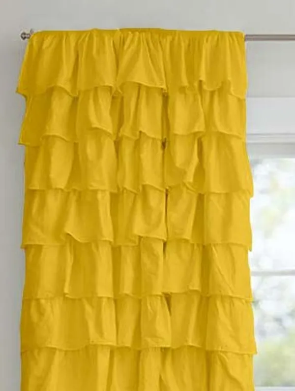 Pack_of_2_Cotton_Yellow_Ultimate_Ruffle_Rod_Pocket_Curtain_Set_for_Window_and_Door