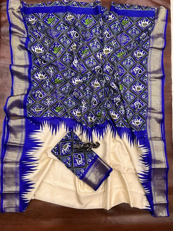 Elegant_Printed_Dola_Silk_Viscose_Saree_with_Blouse