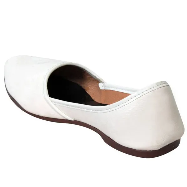 White_&_Brown_PU_Premium_Jutis_Shoe_For_Men
