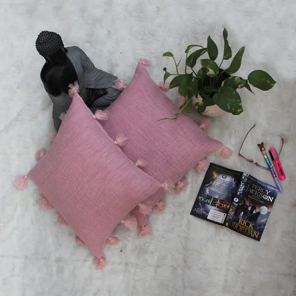 Pack_of_2_Piece_Cotton_Baby_Pink_Marit_Tassel_Collection_Cushion_Cover_For_Living_Room_and_Bedroom