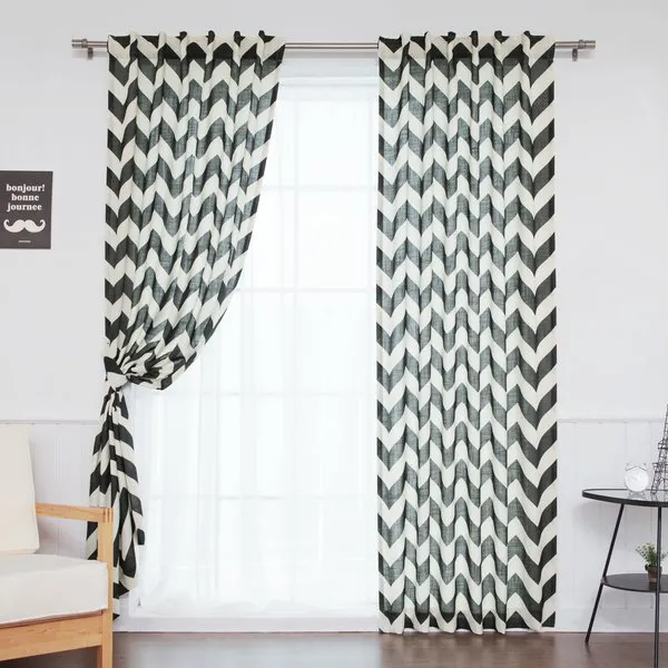 Pack_of_2_Cotton_Black_Chavron_Printed_Rod_Pocket_Curtain_Set_for_Window_and_Door