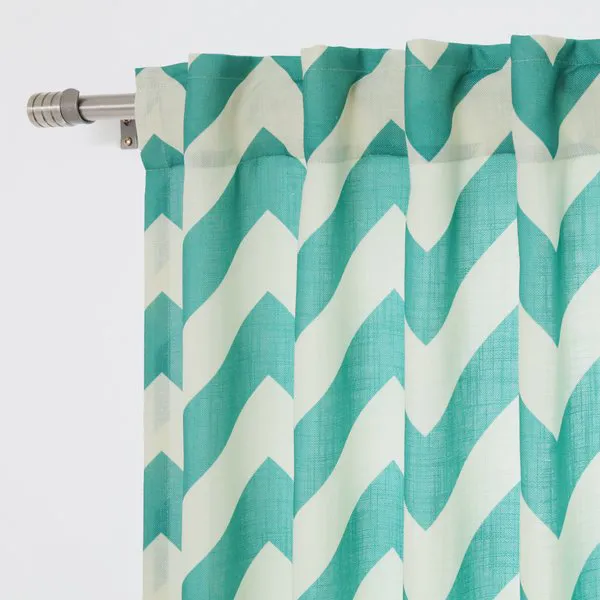 Pack_of_2_Cotton_Blue_Chavron_Printed_Rod_Pocket_Curtain_Set_for_Window_and_Door