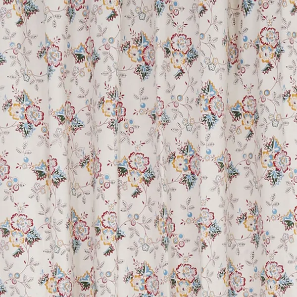 Pack_of_3_Cotton_White_Multi_Flower_Printed_With_Plain_Tab_Top_Curtain_Set_for_Window_and_Door