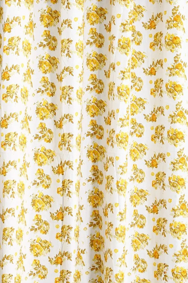 Pack_of_3_Cotton_Yellow_Rose_Printed_With_Plain_Eyelet_Curtain_Set_for_Window_and_Door