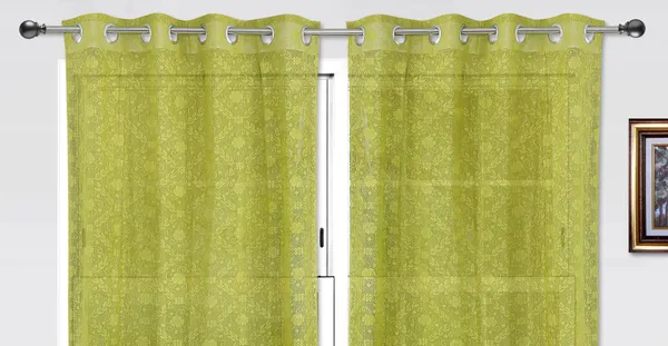 Pack_of_2_Cotton_Green_Floral_Net_Eyelet_Curtain_Set_for_Window_and_Door