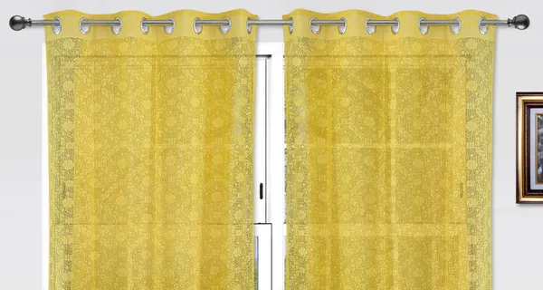Pack_of_2_Cotton_Yellow_Floral_Net_Eyelet_Curtain_Set_for_Window_and_Door