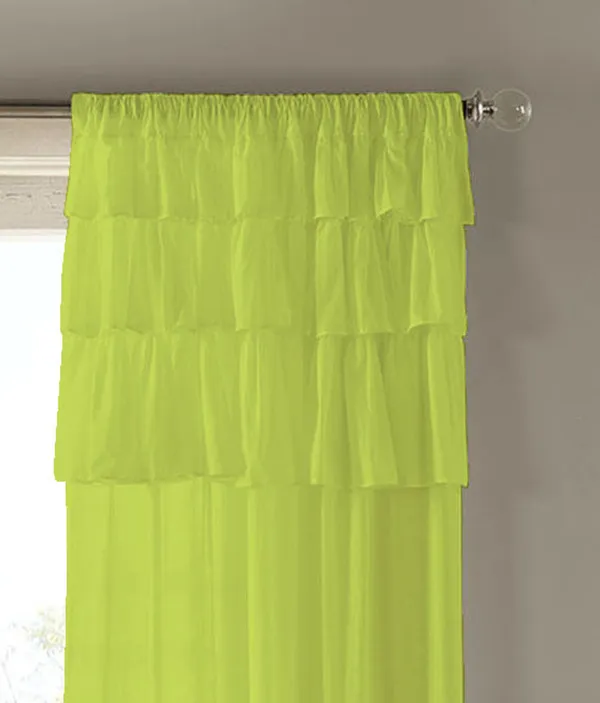 Pack_of_2_Cotton_Green_Ruffle_Rod_Pocket_Curtain_Set_for_Window_and_Door