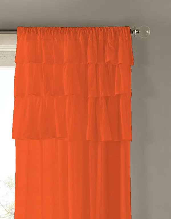 Pack_of_2_Cotton_Orange_Ruffle_Rod_Pocket_Curtain_Set_for_Window_and_Door