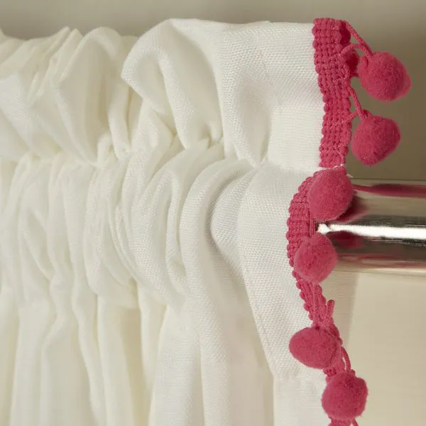 Pack_of_2_Cotton_Pink_Verticle_Sheer_Pompom_Rod_Pocket_Curtain_Set_for_Window_and_Door