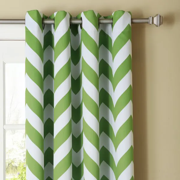 Pack_of_2_Cotton_Green_Chavron_Printed_Eyelet_Curtain_Set_for_Window_and_Door