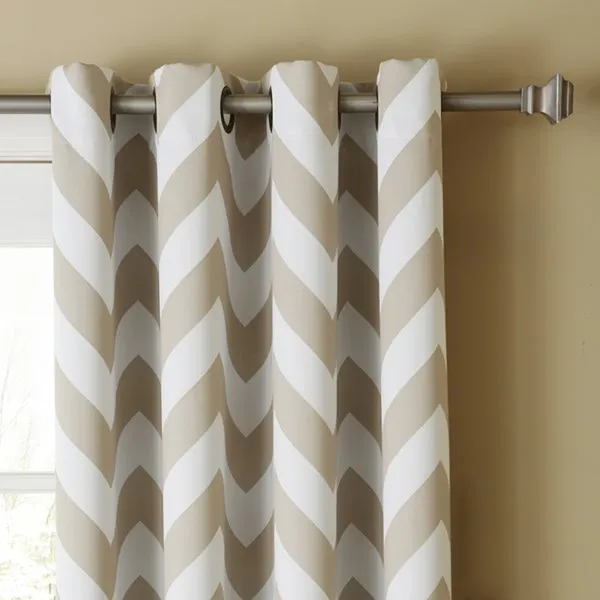 Pack_of_3_Cotton_Beige_Chevron_Printe_With_Voil_Sheer_Eyelet_Curtain_Set_for_Window_and_Door