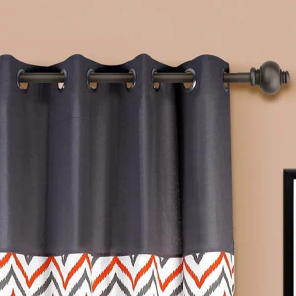 Pack_of_2_Cotton_Grey-Orange_Ikat_Chevron_Printed_Eyelet_Curtain_Set_for_Window_and_Door