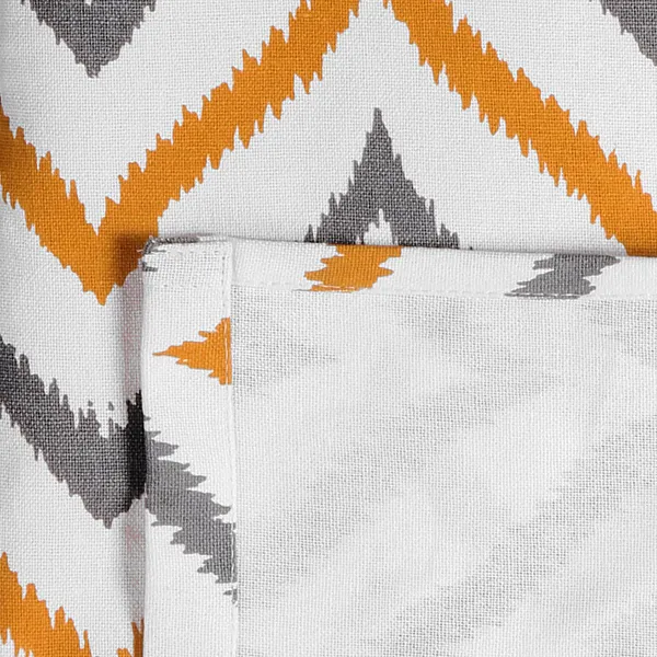 Pack_of_2_Cotton_Yellow_Ikat_Chevron_Printed_Eyelet_Curtain_Set_for_Window_and_Door