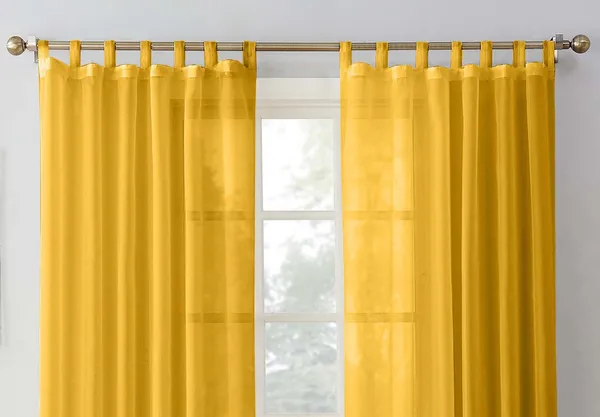 Pack_of_2_Cotton_Yellow_Solid_Sheer_Loop_Curtain_Set_for_Window_and_Door