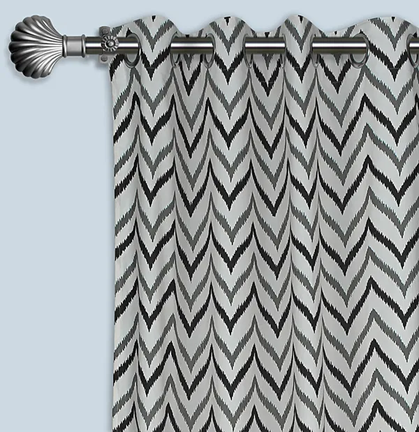 Pack_of_2_Cotton_Black_Double_Ikat_Chevron_Printed_Eyelet_Curtain_Set_for_Window_and_Door