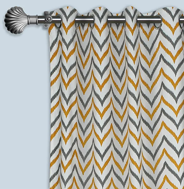 Pack_of_2_Cotton_Yellow_Double_Ikat_Chevron_Printed_Eyelet_Curtain_Set_for_Window_and_Door
