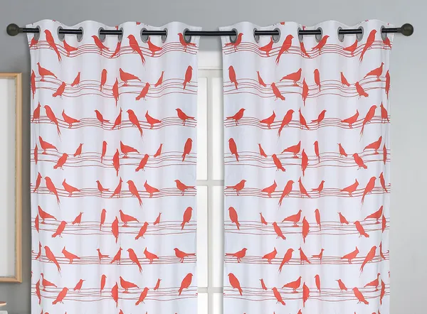 Pack_of_3_Cotton_Coral_Bird_Printed_With_Sheer_Eyelet_Curtain_Set_for_Window_and_Door