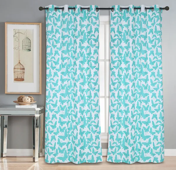 Pack_of_3_Cotton_Aqua_Butterfly_Printed_With_Sheer_Eyelet_Curtain_Set_for_Window_and_Door