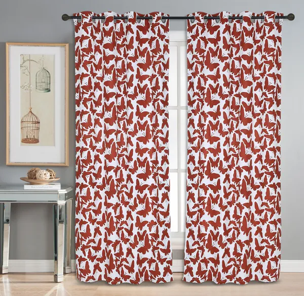 Pack_of_3_Cotton_Maroon_Butterfly_Printed_With_Sheer_Eyelet_Curtain_Set_for_Window_and_Door