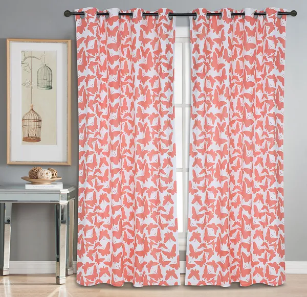 Pack_of_3_Cotton_Coral_Butterfly_Printed_With_Sheer_Eyelet_Curtain_Set_for_Window_and_Door
