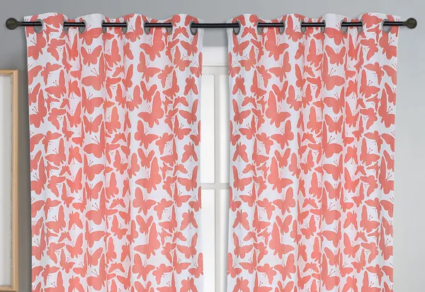 Pack_of_3_Cotton_Coral_Butterfly_Printed_With_Sheer_Eyelet_Curtain_Set_for_Window_and_Door