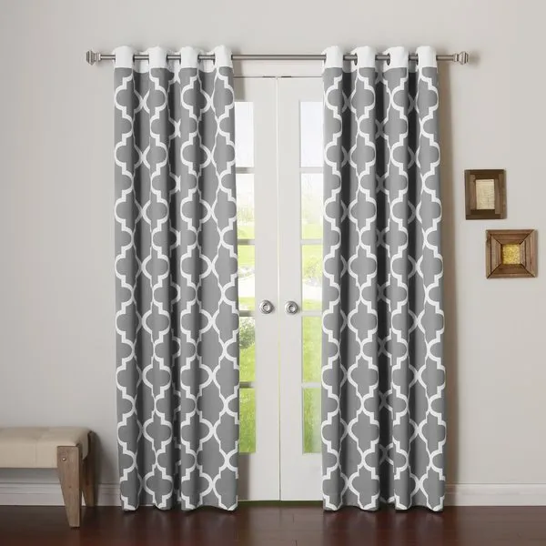 Pack_of_3_Cotton_Grey_Ogee_Printed_With_Sheer_Eyelet_Curtain_Set_for_Window_and_Door