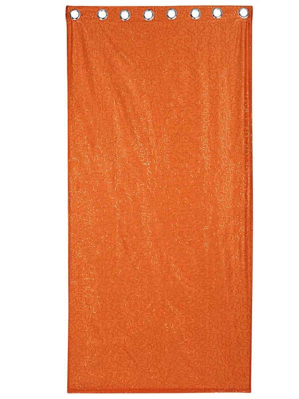 Pack_of_2_Polysilk_Orange_Sheer_Soild_Combo._Eyelet_Curtain_Set_for_Window_and_Door
