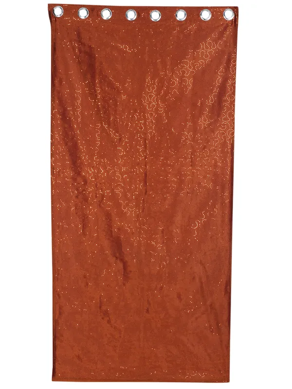 Pack_of_2_Polysilk_Orange_Sheer_Soild_Combo._Eyelet_Curtain_Set_for_Window_and_Door