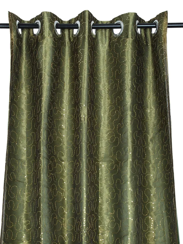 Pack_of_2_Polysilk_Light_Green_Sheer_Soild_Combo._Eyelet_Curtain_Set_for_Window_and_Door