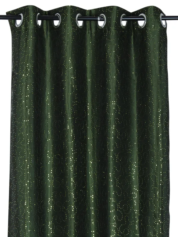 Pack_of_2_Cotton_Green_Sheer_Soild_Combo._Polyester_Eyelet_Curtain_Set_for_Window_and_Door