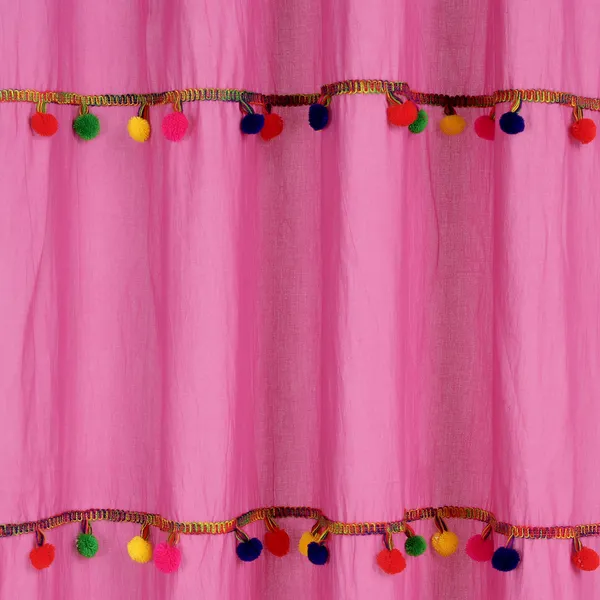 Pack_of_2_Cotton_Magenta_Sheer_Multicolor_Pompom_Rod_Pocket_Curtain_Set_for_Window_and_Door