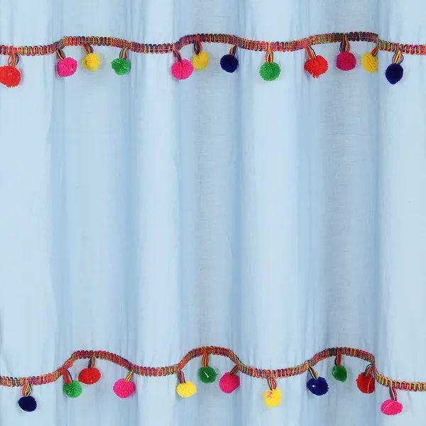 Pack_of_2_Cotton_Light_Blue_Sheer_Multicolor_Pompom_Rod_Pocket_Curtain_Set_for_Window_and_Door