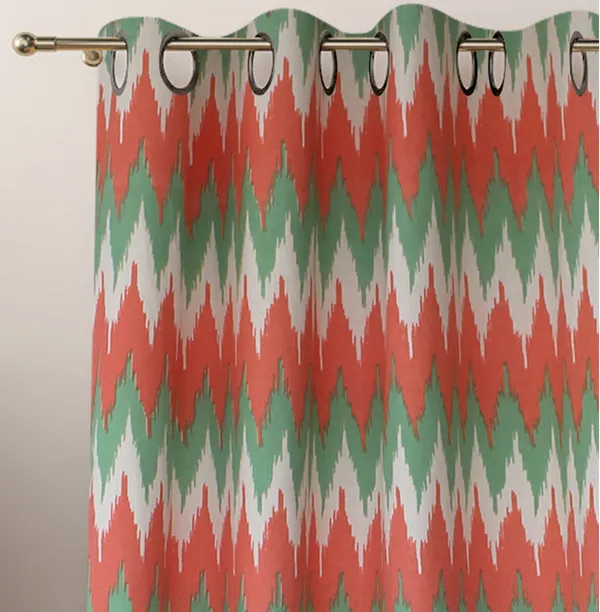 Pack_of_2_Cotton_Pink_Ternion_Printed_Eyelet_Curtain_Set_for_Window_and_Door