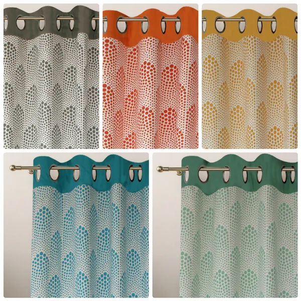 Pack_of_2_Cotton_Orange_Bubble_Printed_Eyelet_Curtain_Set_for_Window_and_Door
