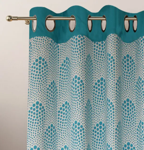 Pack_of_2_Cotton_Turquoise_Bubble_Printed_Eyelet_Curtain_Set_for_Window_and_Door