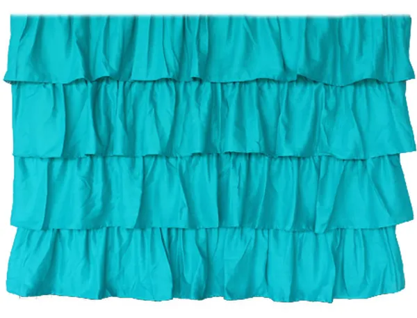 Pack_of_2_Cotton_Blue_Three_in_one_Ultimate_Ruffle_Cotton_Rod_Curtain_Set_for_Window_and_Door