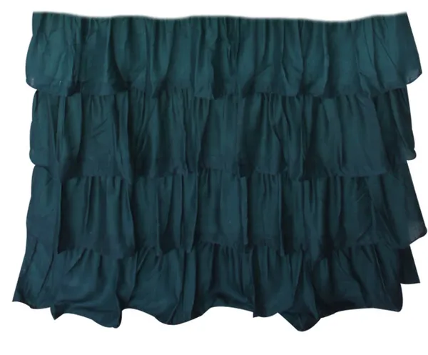 Pack_of_2_Cotton_Blue_Three_in_one_Ultimate_Ruffle_Cotton_Rod_Curtain_Set_for_Window_and_Door