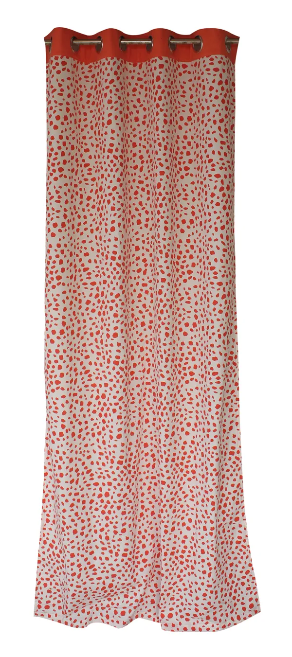 Pack_of_2_Cotton_Coral_Doffy_Dots_Printed_Eyelet_Curtain_Set_for_Window_and_Door