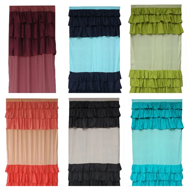 Pack_of_2_Cotton_Purple_Colorful_Ruffle_Rod_Pocket_Curtain_Set_for_Window_and_Door