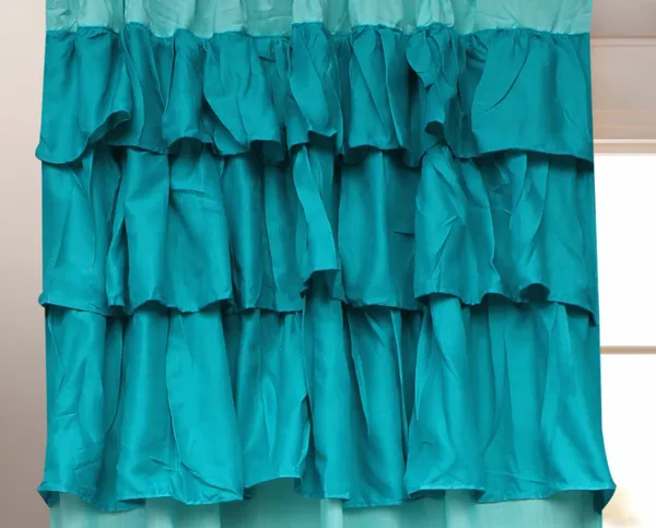 Pack_of_2_Cotton_Turquoise_Colorful_Ruffle_Rod_Pocket_Curtain_Set_for_Window_and_Door